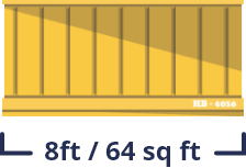 8ft / 64 sq ft Container (Rent)